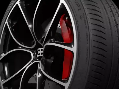 Bugatti Chrion Tyre 3D model