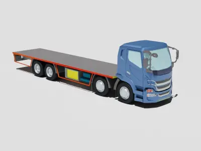 Cargo Truck Low-poly 3D model Low-poly
