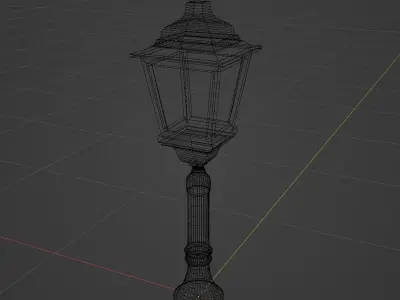 Vintage Lamp 1 Low-poly 3D model