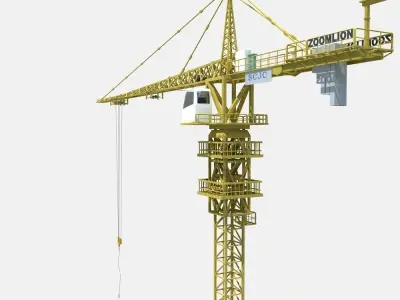 Tower Crane 3D model