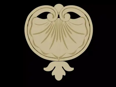 Carving Shell Decor 3D model