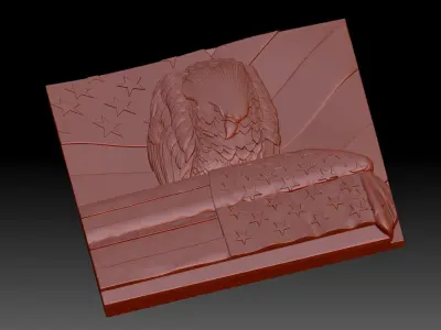 Eagle 3D print model 5