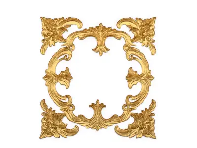 Classic decor ornament carved 59 3D model