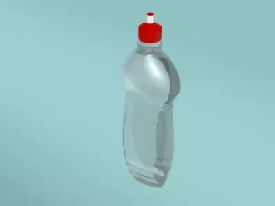 Dish Soap Plastic Container Free 3D model