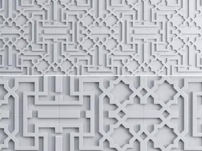 3d Gypsum Panels wall panel 3d model Low-poly 3D model