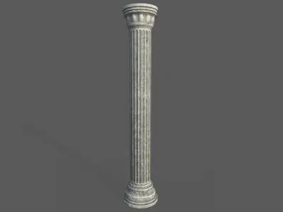 Low Poly Roman Column 2 Low-poly 3D model