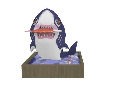 Cute Shark 3D print model