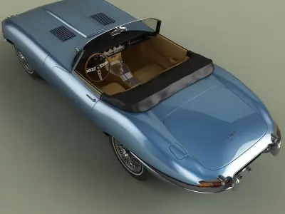Jaguar E-type Coupe and Convertible 3D Model Pack