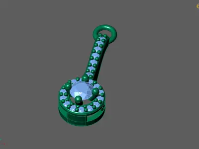 Women Pendants 3DM STL Pendant Renders Details 3D print model 3D print model