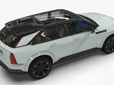 Cadillac Escalade IQ 2024 Low-poly 3D model