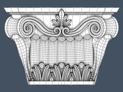 Pilaster Capital 3D model