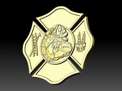 BUIIDOG fireman 3D print model