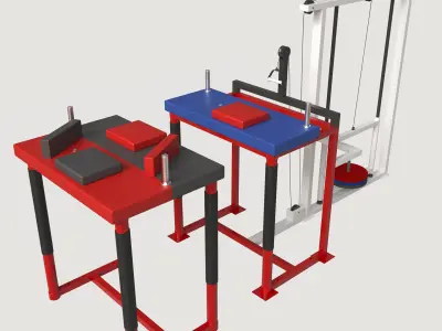 armwrestling stol bilek guresi masasi 3D model