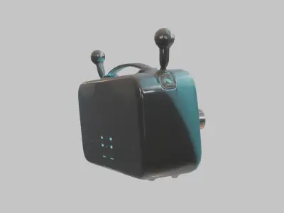 Retro Radio 3D Model Low-poly 3D model