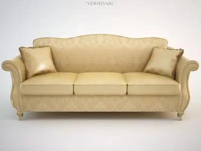 Classic Sofa Chantal 3-seat 3D model