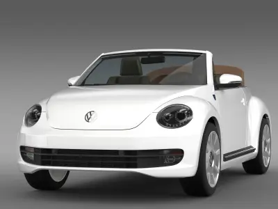 Karmann Beetle Cabrio 2014 3D model