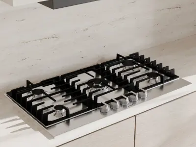 Kitchen Appliance Bosch Kitchen Set 78 Low-poly 3D model