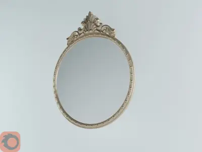 Laura Ashley Overton Round Mirror 3D model