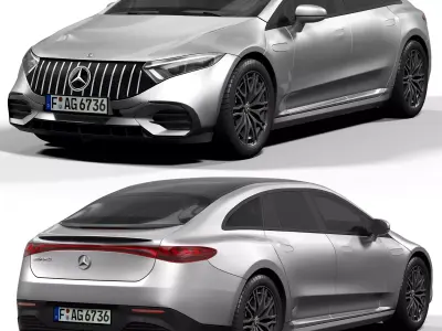 Mercedes Benz EQE 53 AMG 3D model