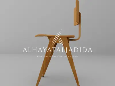 high-quality 3D model of a modern chair 3D model