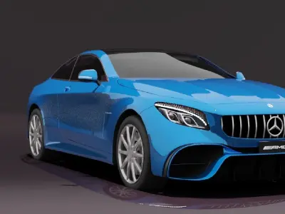 Mercedes Benz S63 AMG Coupe model 3D model