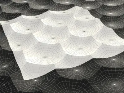 wall panel honeycomb large 3D model
