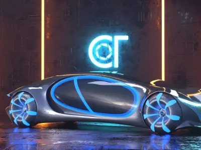 Mercedes Benz Vision Avtr Concept 2020 3D model