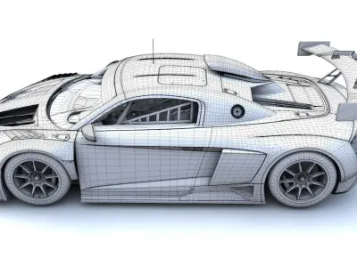 Audi R8 GT2 LMS 3D model