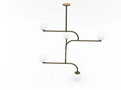 Decorative Ceiling Light Fixture 002 3D model