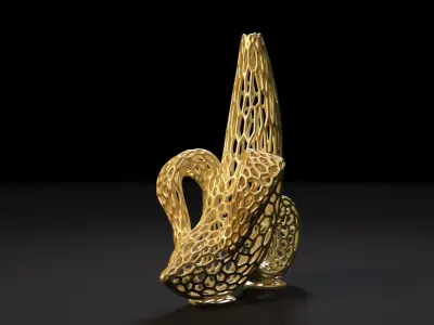 Vase banana 3D print model