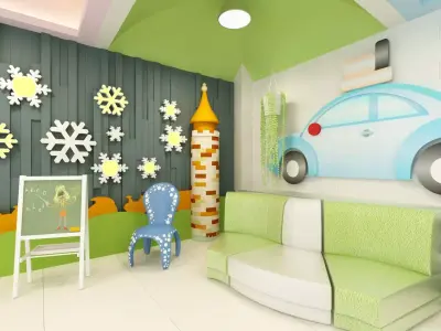 Kindergarten Playground 3D model