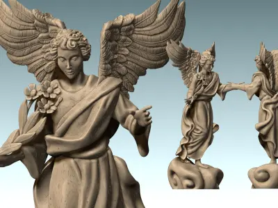 Arch-angel Uriel-Oriel-Auriel- CNC - Wood - Stone - Metal 3D print model