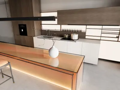 Kitchen Modern interior 80 3D model