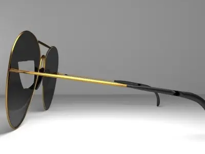 Sunglasses Darked 3D model
