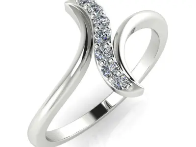 light weight gold diamond rings-C111116SKCH2026032-wt-0-5 3D print model