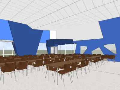 Mini canteen 3D model