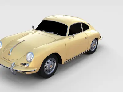 Porsche 356 Coupe rev 3D model