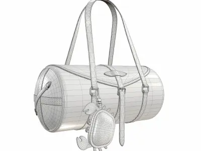 Louis Vuitton Papillon Bag Light Low-poly 3D model
