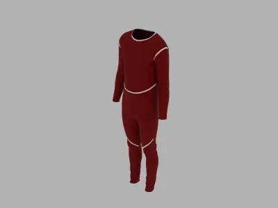 Sport Suit Low-poly 3D model