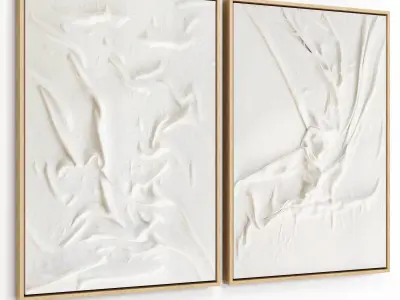 Plaster Two Frame 21 Low-poly 3D model