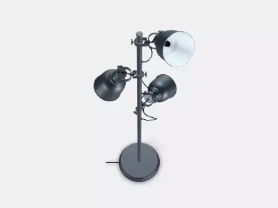 HEKTAR Floor lamp with 3-spot 3D model