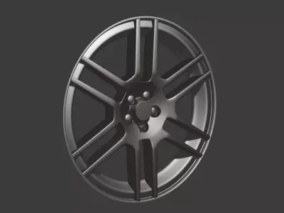 Mercedes W204 6 Spoon Rim 3D model