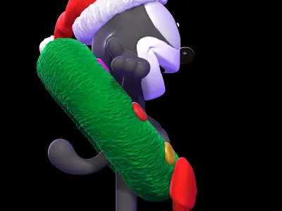 Felix the Cat Christmas 3D print model