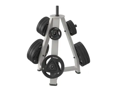 Bench Press Barbell 3D model