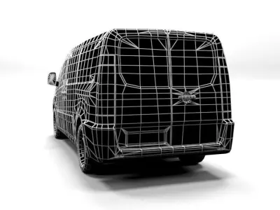 CITROEN JUMPY L LOWPOLY Low-poly 3D model