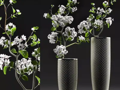 Flower Vase Set 3D model