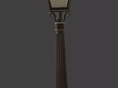 Classic Garden Street Light 3D model