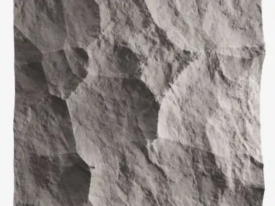 126-RockPanel stone wall texture 3D model