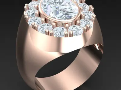 Luxury Men Rings Designs 4MR096 3D print model