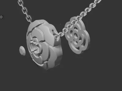 CHANEL - EXTRAIT DE CAMELIA - NECKLACE 3D print model